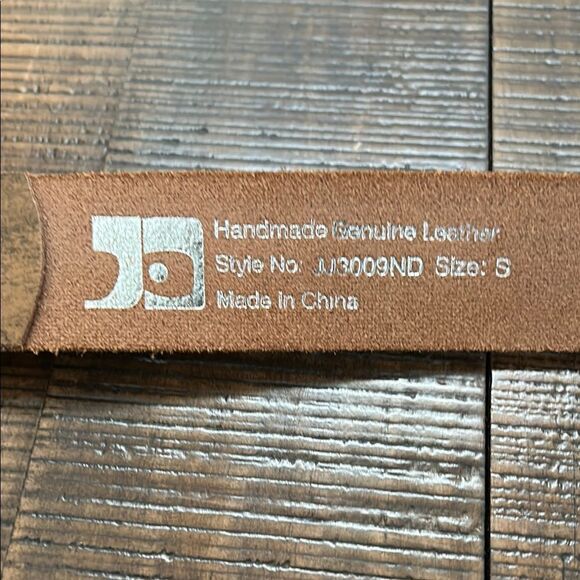 Studded Tan Joes Leather Belt - Picture 3 of 3